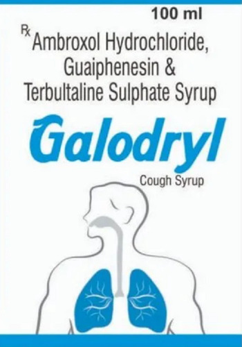 एम्ब्रोक्सोल हाइड्रोक्लोराइड गुइफेनेसिन और टेरबुलटालिन सल्फेट गैलोड्रील कफ सिरप