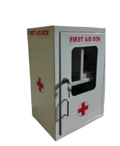 Grey 12X4X18 Inches 2 Kilogram Wall Mounted Paint Coated Mild Steel First Aid Box