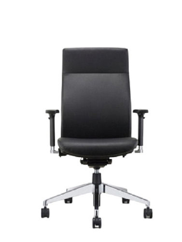 Black 12 Kg Antique Stainless Steel Leather Executive Office Chair