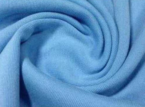 Blue Cotton Knitted Fabric For Garments And Home Furnishing Products