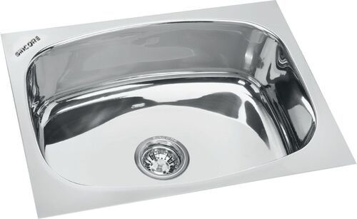 For Washing Glossy Finish Above Counter Silver Stainless Steel Kitchen Sink