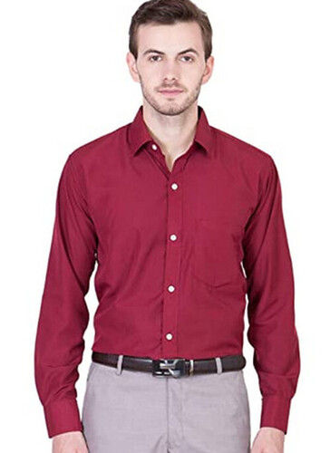 Breathable Causal Wear And Button Closure Full Sleeves Plain Shirt For Men Age Group: Adult