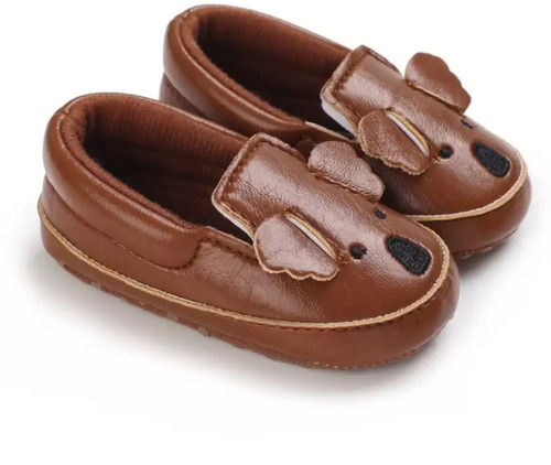 Brown Breathable Waterproof Semi Round Toe Style Unisex Leather Casual Shoes 