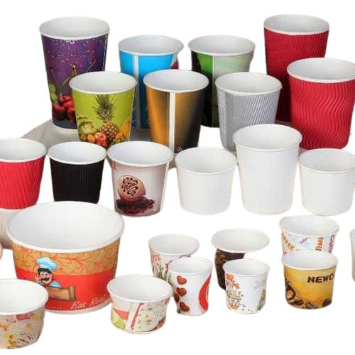Plain And Printed Disposable Food Grade Safe Paper Cup And Glass