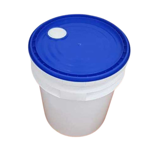 Crack Resistant Plain White 20 Liter Plastic Oil Bucket