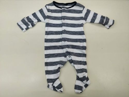 New Born Stripe Unisex Winter Wear Baby Full Body Cotton Romper, 0-18 Months Normal