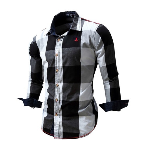 Multi Color Casual Wear Check Printed Full Sleeves Men Shirts, All Sizes Available