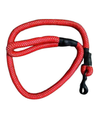 Crack Resistant Red Cotton Dog Leashes, 5-10 Mm Thickness 