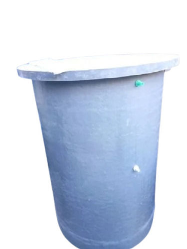 White Cylindrical Frp Storage Tank For Chemicals/oils Storage