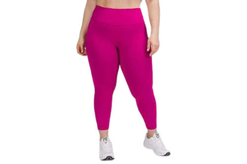 Casual Wear Women Plain Straight Fit Pink Cotton Leggings