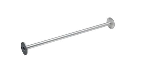 Silver 91.4 X 2.5 X 2.5 Cm Chrome Finish Stainless Steel Curtain Rod