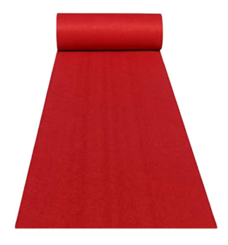 Rectangle 50 Meter Long Easy To Clean Plain Polyester Non Slip And Washable Floor Carpet