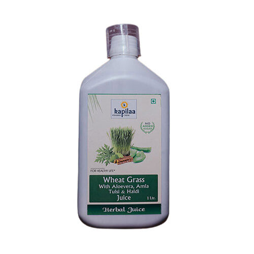 Wheatgrass Juice With Aloevera, Amla, Tulsi And Haldi, 1 Liter Pack Height: 600 Mm