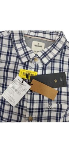 Cotton Casual Shirt - Available in M, L, XL, XXL Sizes | Black and White Check Pattern, Full Sleeves, Classic Collar, Chest Pocket, Breathable and Quick Dry