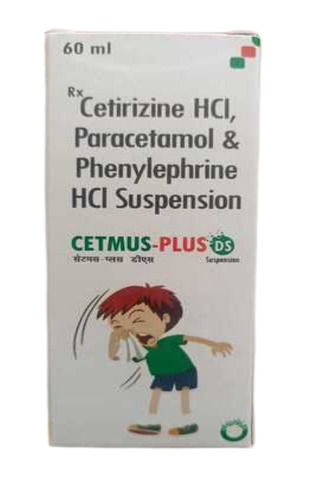 Cetirizine Hci, Paracetamol & Phenylephrine Hci Suspension, Cetmus-Plus Ds 