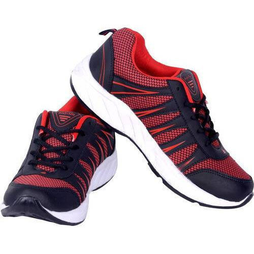 Comfortable And Plain Lace Closure Polyester Sport Shoes For Mens Insole Material: Pu