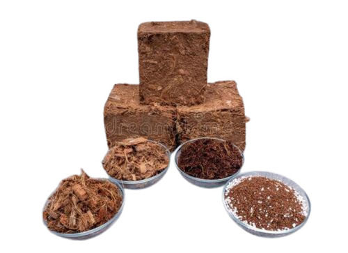 Natural Brown Coco Peat Block And Powder For Agricultural