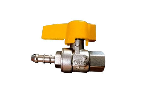 Silver And Yellow 15 Mm Brass Body Thread Connection Regulating Gas Control Valve