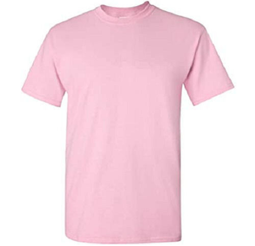 Breathable Short Sleeves Round Neck Casual Wear Plain Polyester T Shirt For Men