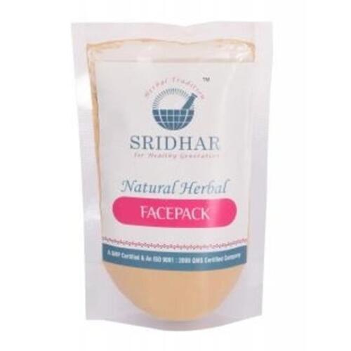 Sridhar Natural Herbal Face Pack With Multani Mitti, Kasturi Turmeric, 100 Gram