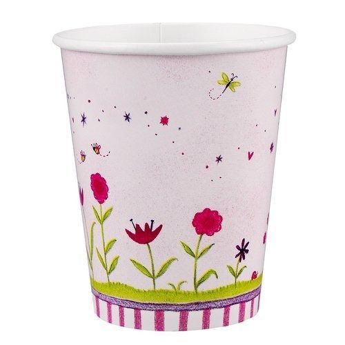 200 Ml Eco Friendly And Round Printed Disposable Paper Glasses