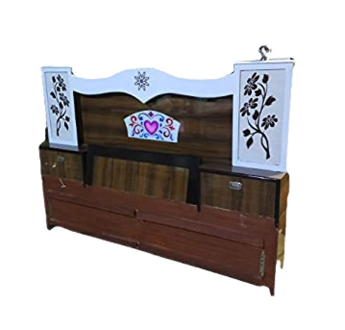 नीला 42X72 इंच टिकाऊ पॉलिश और दीमक प्रूफ आधुनिक लकड़ी का बेड हेडबोर्ड