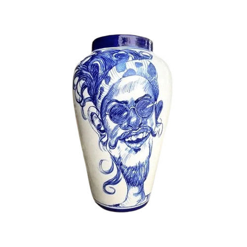 Blue Pottery Handiya Vase