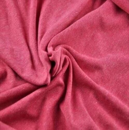 Pink Skin Friendly Soft And Plain Polyester Cotton Fabric For Garments