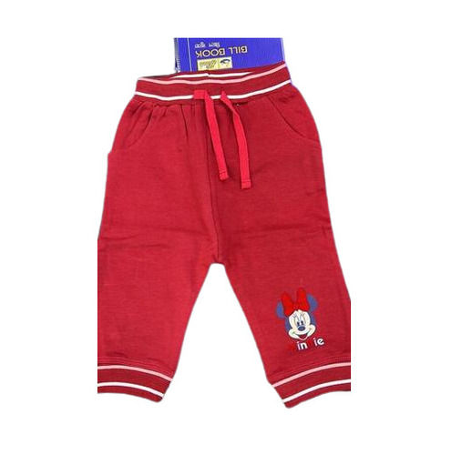 Handmade 0-2 Years Old Baby Boy Casual Wear Red Lower With Fleece And Pocket