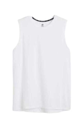 Comfortable And Skin Friendly Sleeveless White Plain Cotton Vest