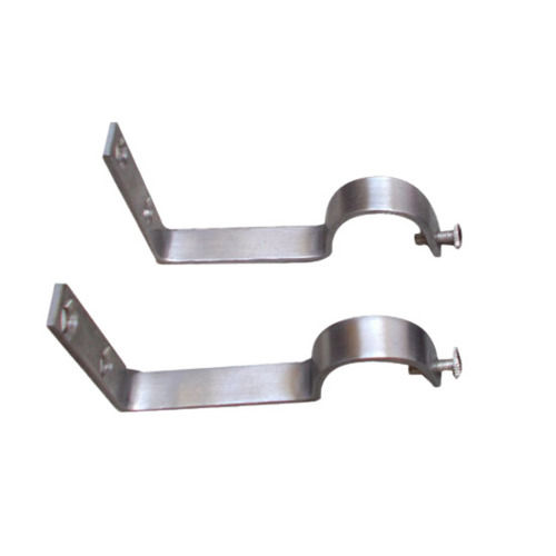 Silver Polish Finished Corrosion Resistance Stainless Steel Curtain Rod Bracket