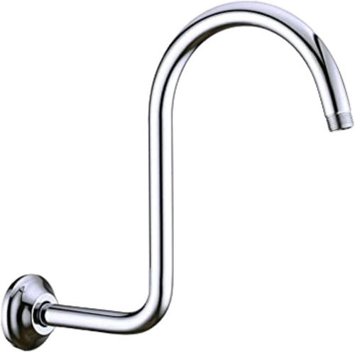 Silver 350 Gram Glossy Finished Stainless Steel Shower Arm For Bathroom Fittings