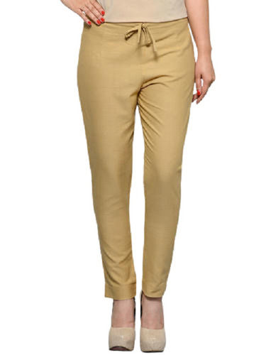 Buy Smarty Pants Light Grey Cotton Lycra Slim Fit High Rise Trousers for  Women Online @ Tata CLiQ