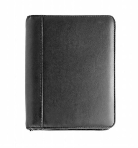 काला 15X8 इंच हल्का और फ़ोल्ड करने योग्य प्लेन रेक्टैंगुलर लेदर फ़ोल्डर