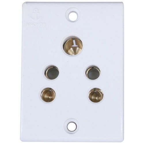 48x50.5 Millimeters 20 Grams White 5 Pin Modular Sockets For Electrical Use