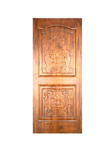 8X4 Foot Carved Design Polish Finished Termite Proof Teak Wood Door Application: Interior