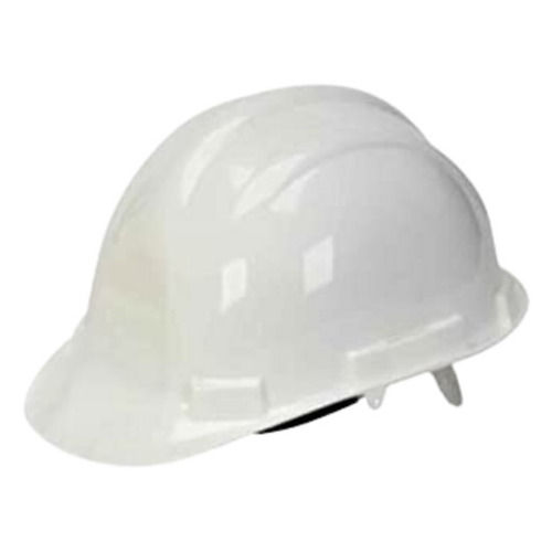 White 900 Gram Poly Vinyl Chloride Plastic Workplace Safety Helmet For Construction