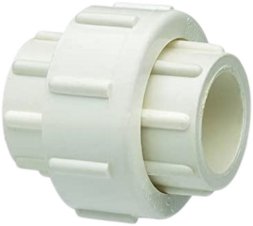 White Round Pipe And Conduit Connection Fittings Poly Vinyl Chloride Union 