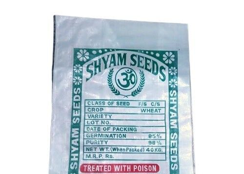 White 22 X 44 Inches 50 Kilogram Storage Offset Printing Polypropylene Woven Sack Bag 