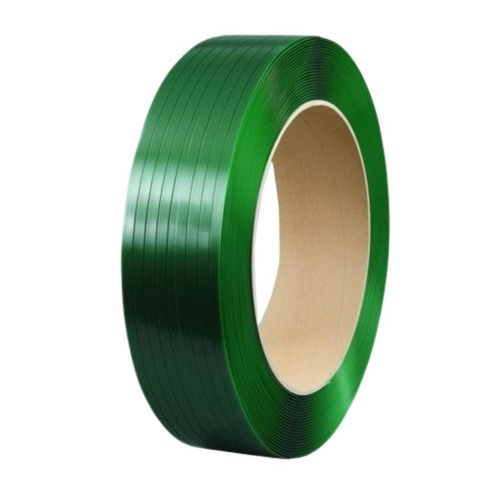 Green 150 Meter 0.5 Mm Thick Plain Pet Strapping Roll For Packaging