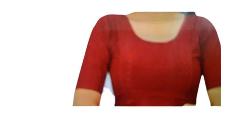 Red Color Half Sleeves Designer Cotton Blouse for Ladies