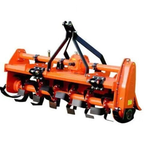 Tractor Rotavator - Color: Orange