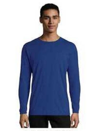 Aluminium And Abs Plastic Casual Wear Regular Fit Round Neck Long Sleeve Plain Cotton Men T-Shirt