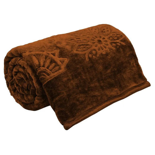 4X6 Feet Embossed Machine And Handwash Woven Single Layered Single Bed Wool Blanket Age Group: Adults