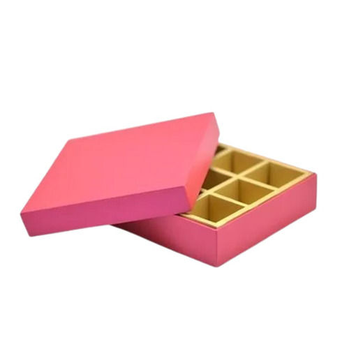 Pink 12X12X4 Inches Matt Lamination Rectangular Sweet Packaging Box