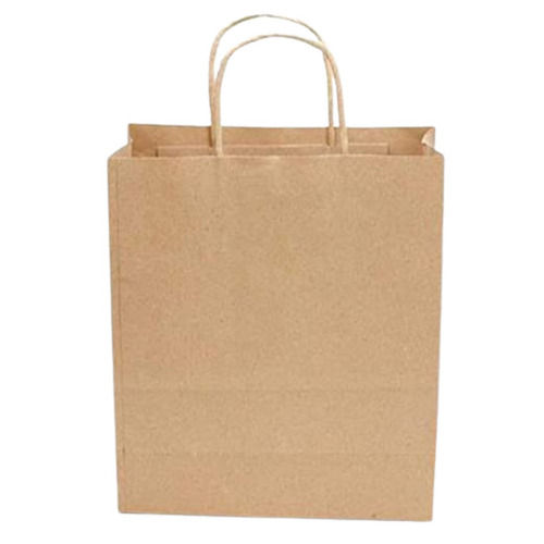 Brown 10X12 Inches 120Gsm Eco Friendly Rope Handle Kraft Paper Carry Bag