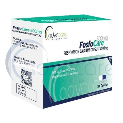 500 Mg Fosfocare Fosfomycin Calcium Capsules General Medicines