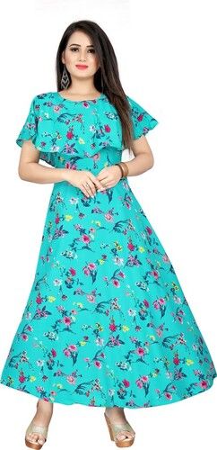 Get Contrast Big Floral Printed Sleeveless Maxi Dress at ₹ 799 | LBB Shop