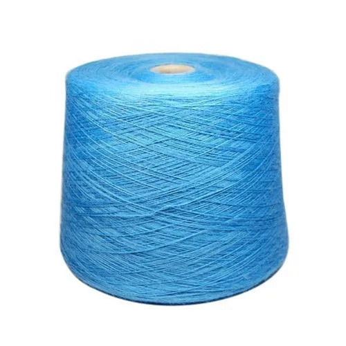 Blue Light Weight Tear Resistant Knitted Cotton Multi Dyed Yarn For Textile Industries Usage