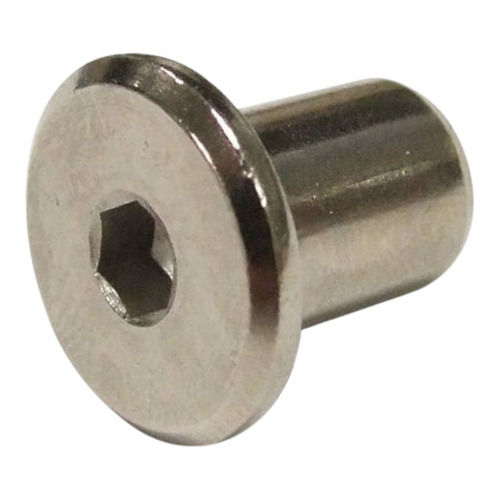 Silver Stainless Steel Flat Head Hexagon Socket Sleeve Nuts